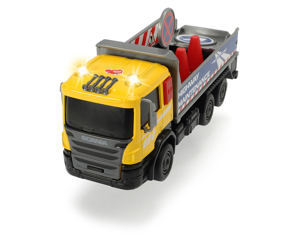 Городская техника Scania с открытым кузовом 17см Dickie Toys грузовик  3742011-3 - купить с доставкой по выгодным ценам в интернет-магазине OZON  (200730640)