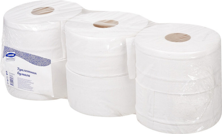 Бумага туалетная для диспенсера Luscan Professional 2 слоя,250м 6 ...
