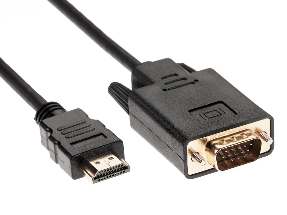 Nedrustning Kirkegård Milepæl Кабель HDMI VCOM HDMI (Male) - VGA (Male) - купить по низкой цене в  интернет-магазине OZON (161517526)