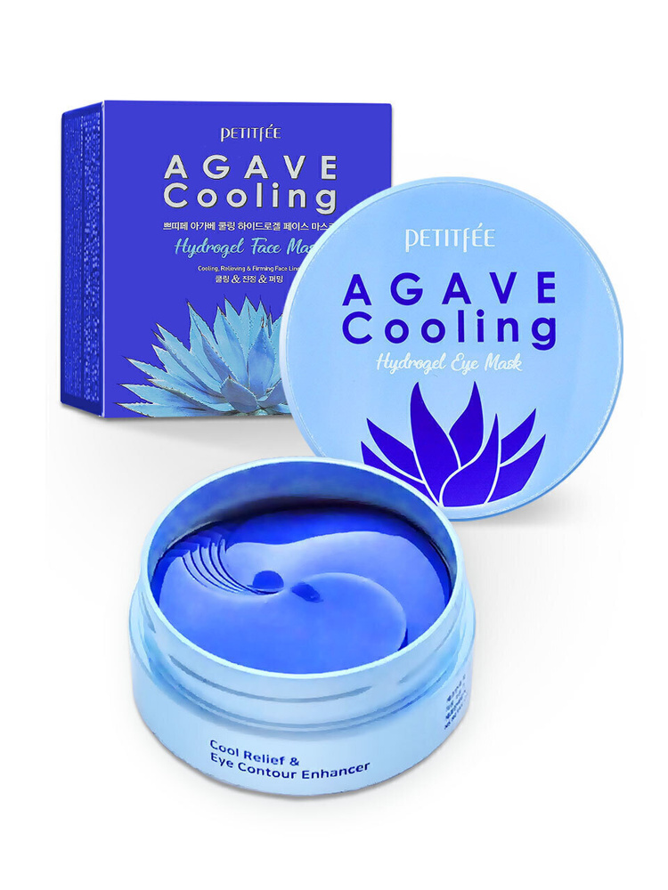 petitfee agave cooling hydrogel eye mask 60 szt