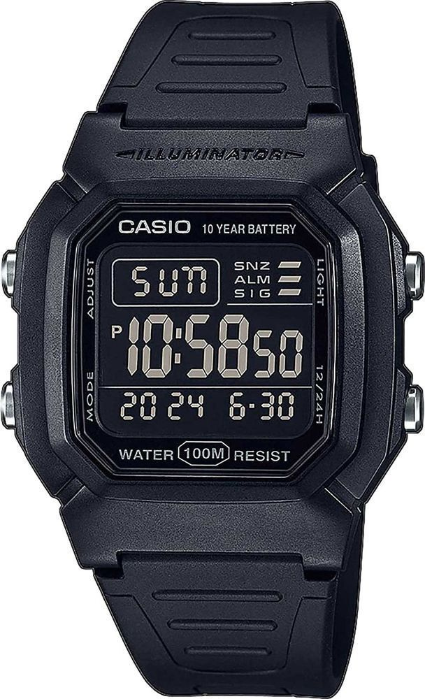 Электронные мужские наручные часы Casio W-800H-1B - купить с доставкой ...