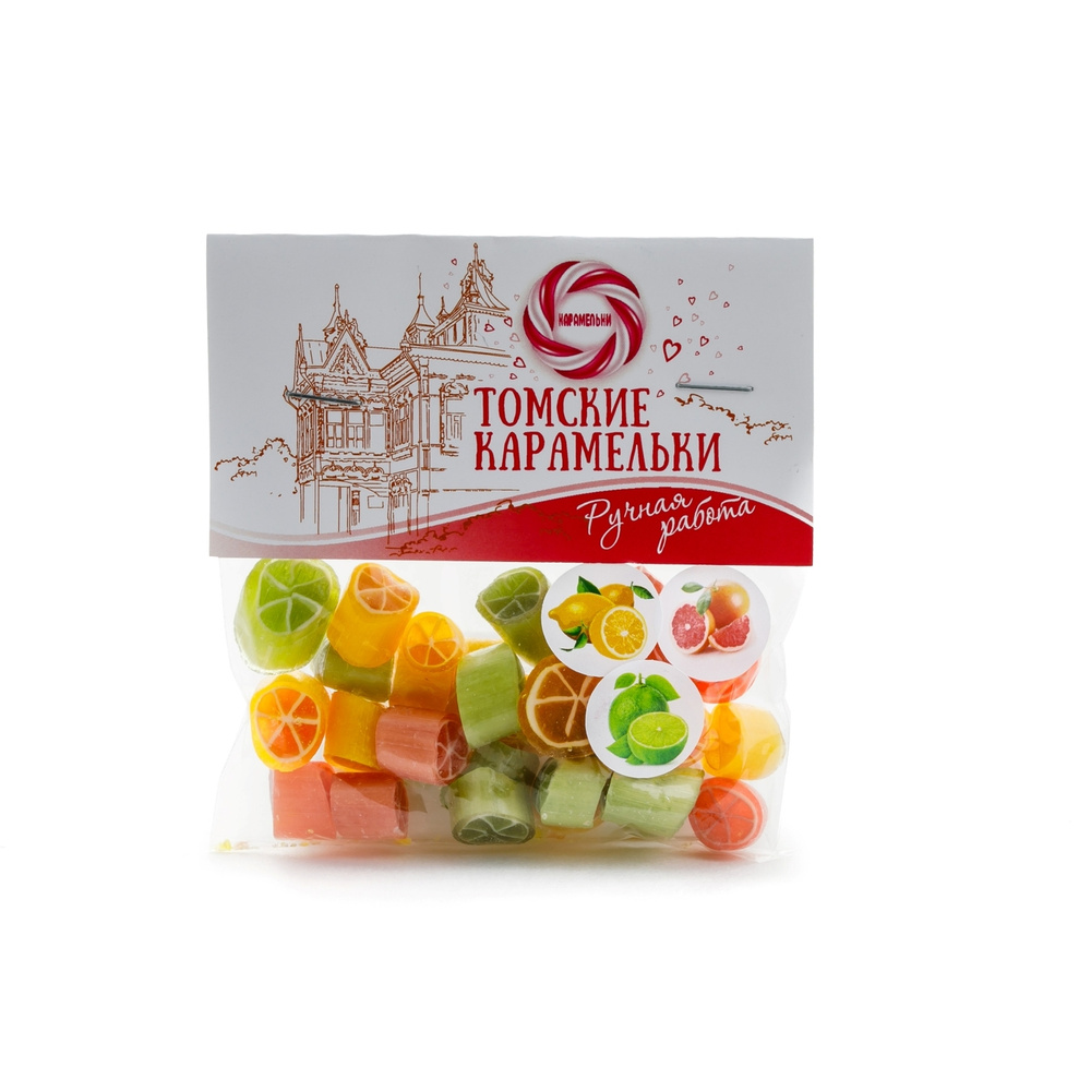 ТОМСКИЕ КАРАМЕЛЬКИ Цитрусовый микс: рубленая карамель со вкусом лайма ...