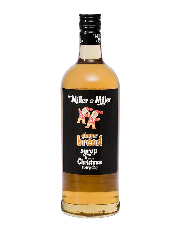 Сироп Имбирный пряник для кофе и коктейлей, 1 литр, стеклянная бутылка Miller&Miller (Миллер энд Миллер) #1