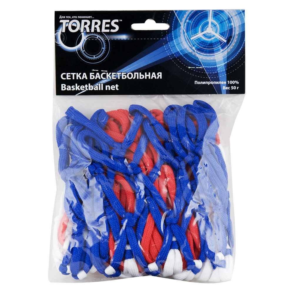 Сетка баскетбольная TORRES SS11050, нить 4 мм, полипропилен купить c ...