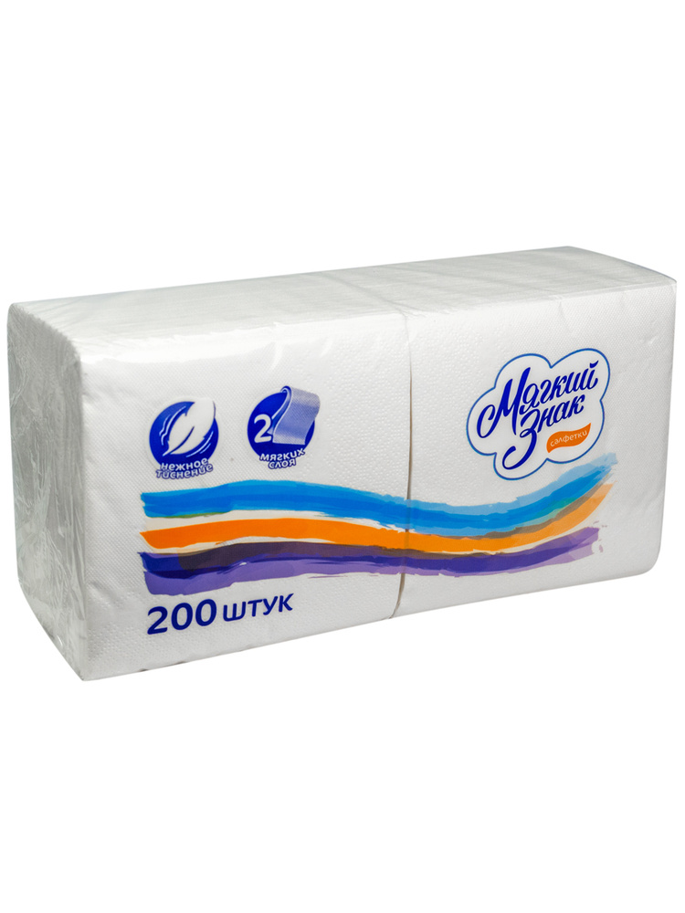 Мягкий знак Бумажные салфетки - купить с доставкой по выгодным ценам в ...