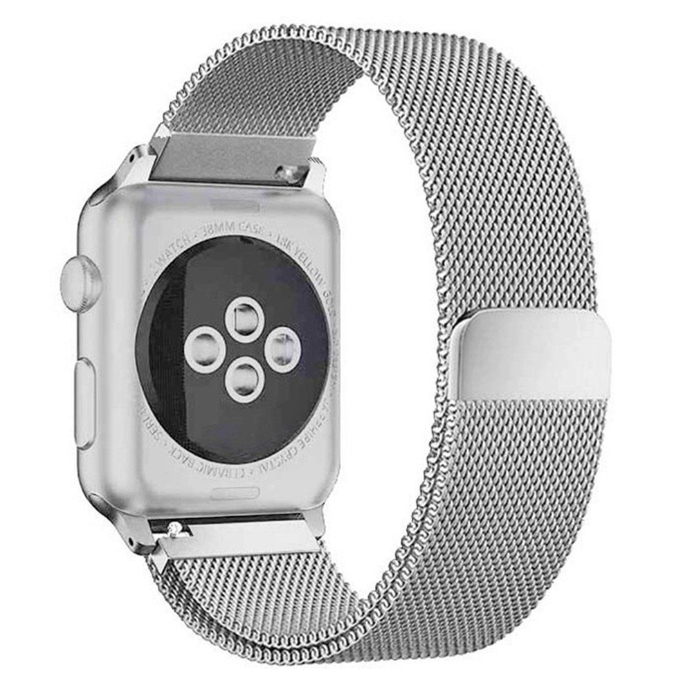 Ремешок для часов Apple Watch миланская петля 38-40 мм, серебро ...