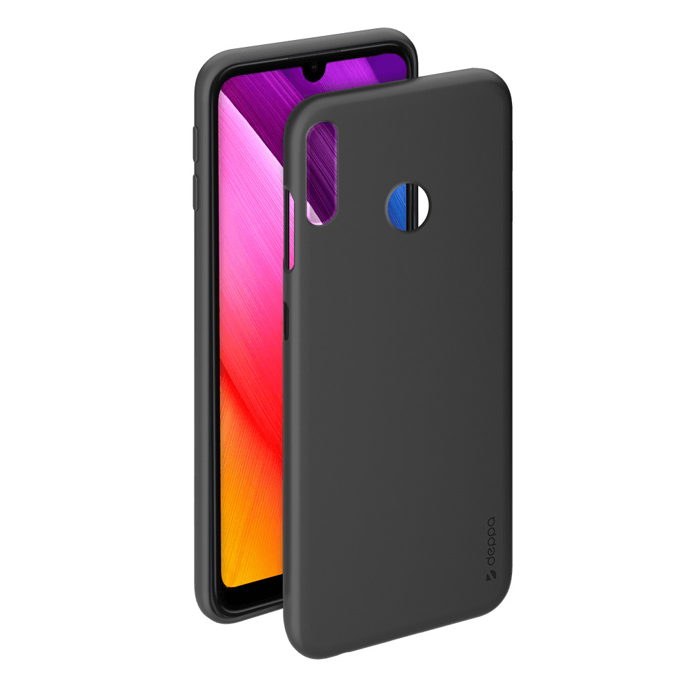 Чехол Gel Color Case для Huawei Y7 (2019), черный, TPU, Deppa, 86660 -  купить с доставкой по выгодным ценам в интернет-магазине OZON (158009314)