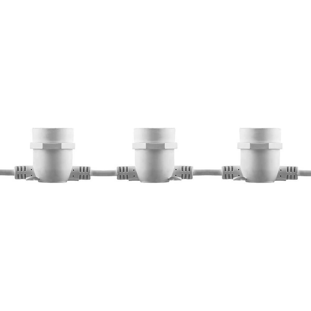 Гирлянда "Белт-лайт" 29886, 10м+3м сетевой шнур, цвет белый, патрон E27 ...