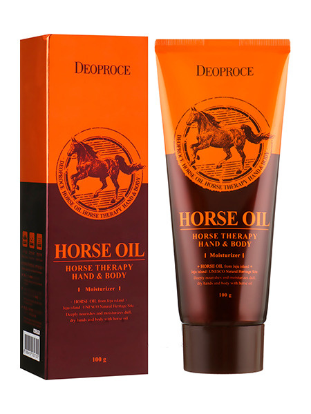 Интенсивный крем для рук и тела с лошадиным жиром Deoproce Hand & Body Horse Oil, 100 г  #1