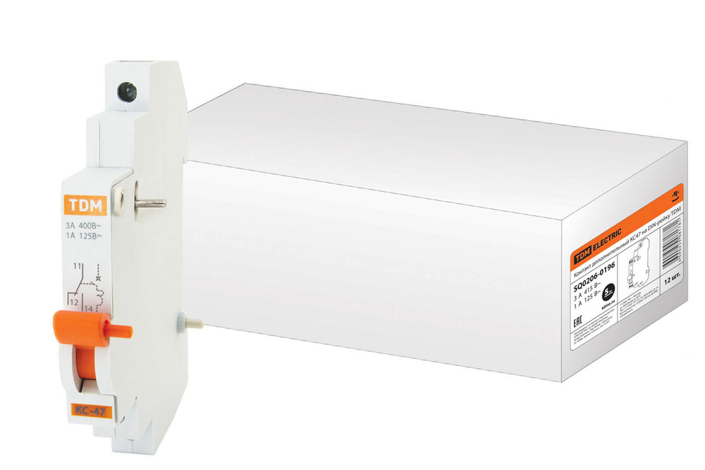 Купить Контакт дополнительный КС47 на DIN-рейку TDM по низкой цене в ...