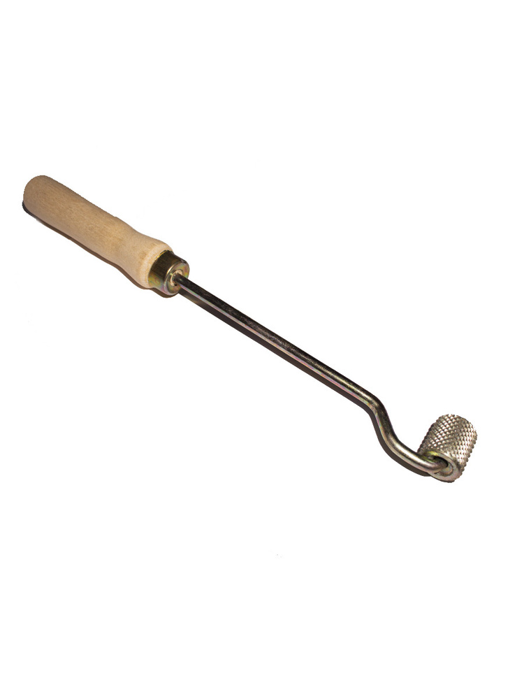 Валик прикаточный удлиненный с деревянной ручкой металлический 25мм ...