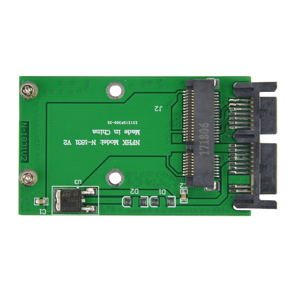 Mini PCI-E MSATA SSD на 1,8-дюймовый адаптер Micro-SATA Плата модуля ...