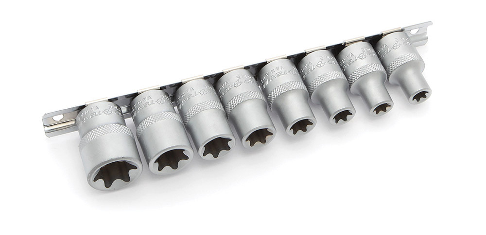 Набор головок torx 1/2' (Е10,Е11,Е12,Е14,Е16,Е18,Е20,Е24) 8штук #1