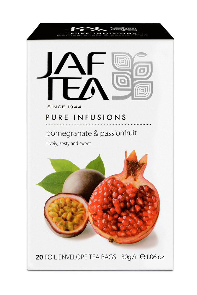 Чай JAF TEA "Pomegranate & Passionfruit" напиток гранат и маракуйя без кофеина, 20 пак. #1