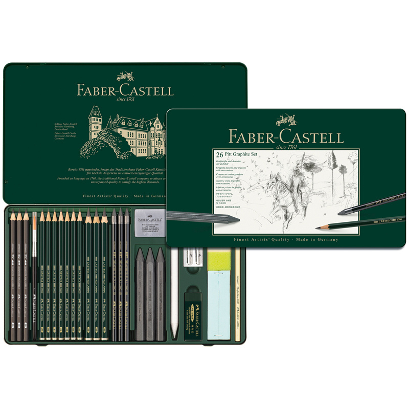 Карандаши простые художественные Faber-Castell Pitt Graphite 26 предметов  #1