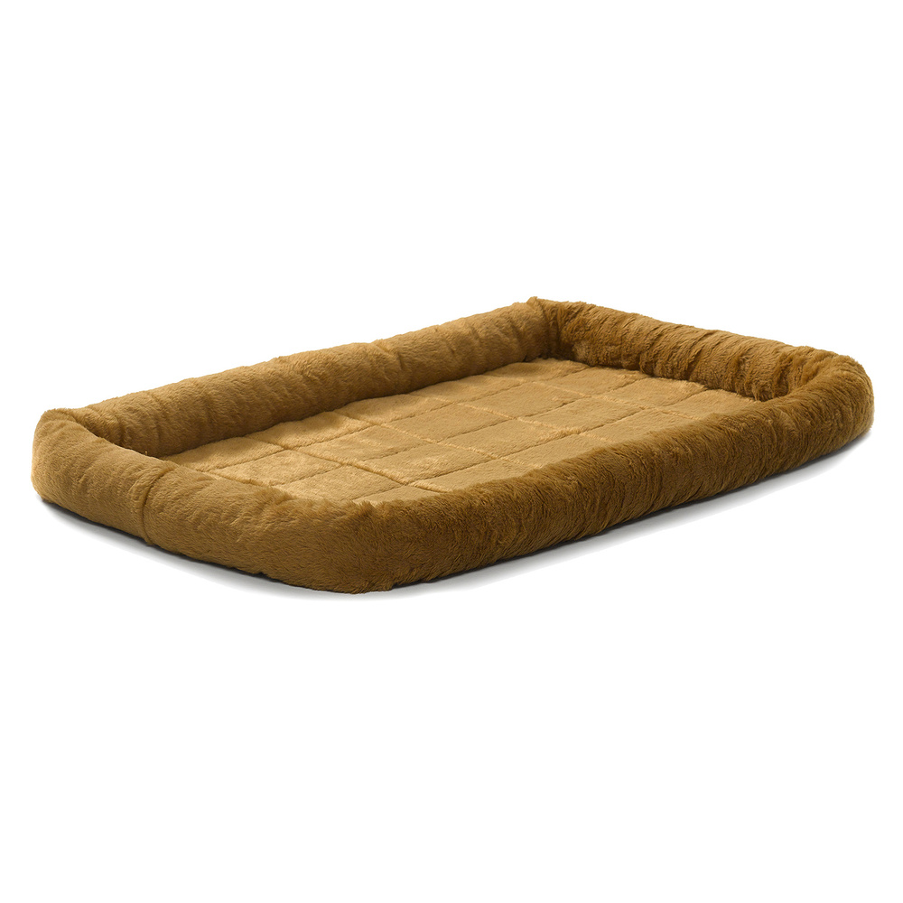 Лежанка MidWest Pet Bed для собак и кошек меховая 61х46 см, коричневая  #1