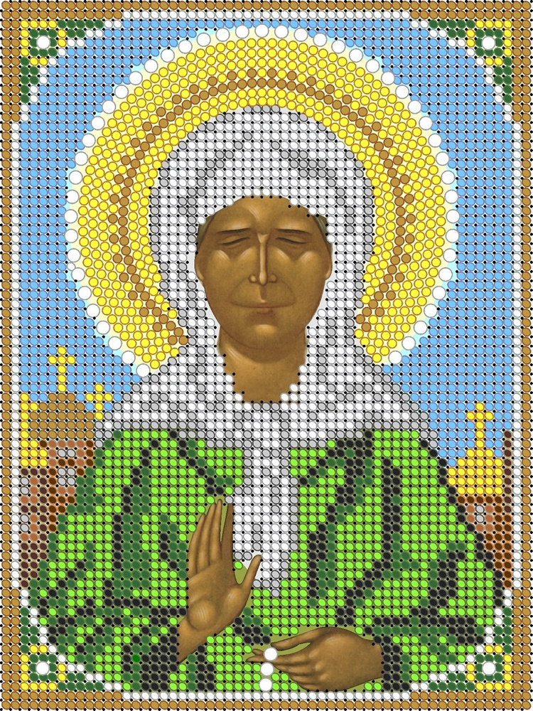 Набор для вышивания крестом PANNA Икона Св. Матрона Московская