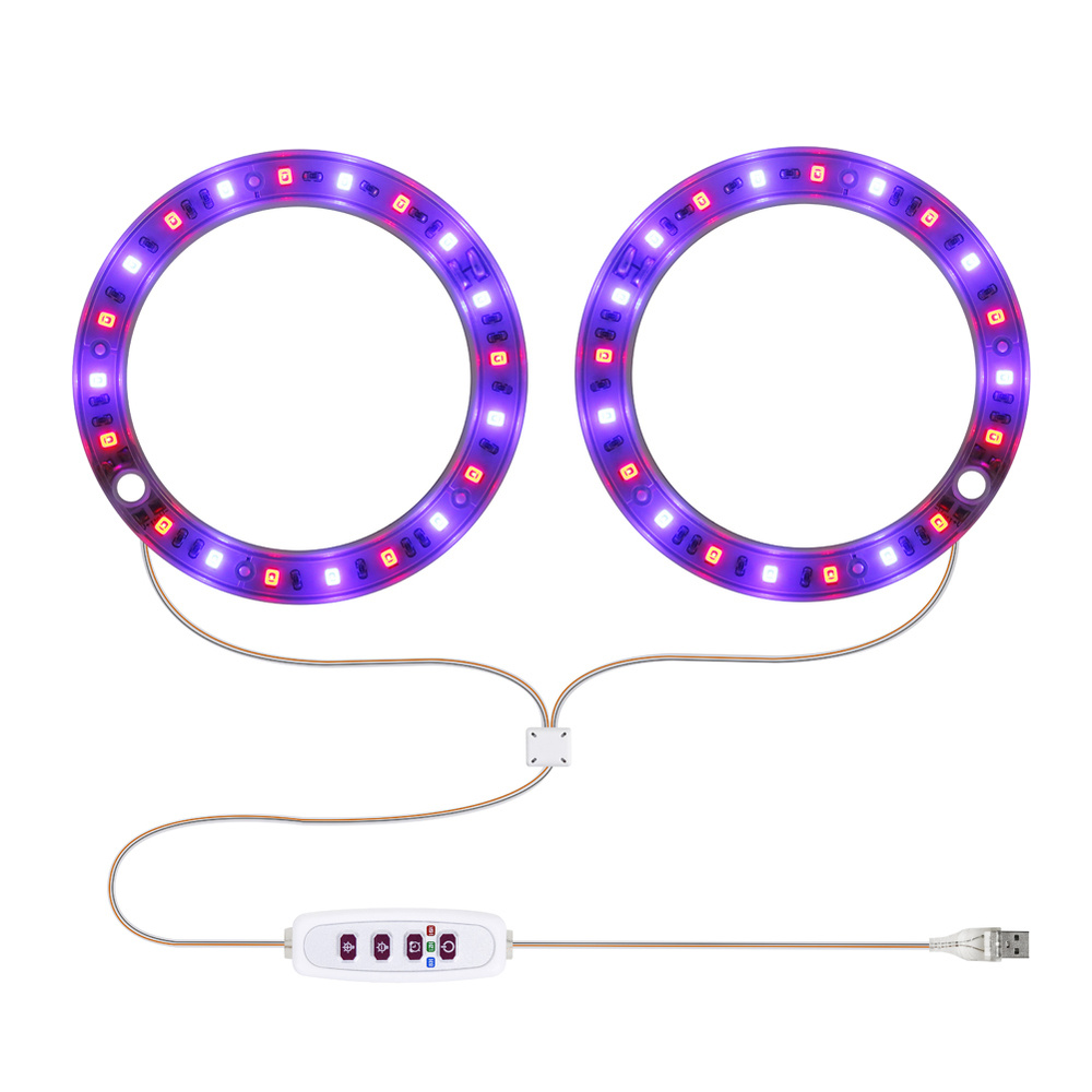 Двухголовые светодиодные лампы для выращивания растений USB Фито-лампа ...