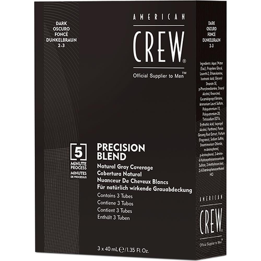 Краска для волос American Crew Precision Blend краска-камуфляж для седых волос, Темный натуральный 2/3, #1