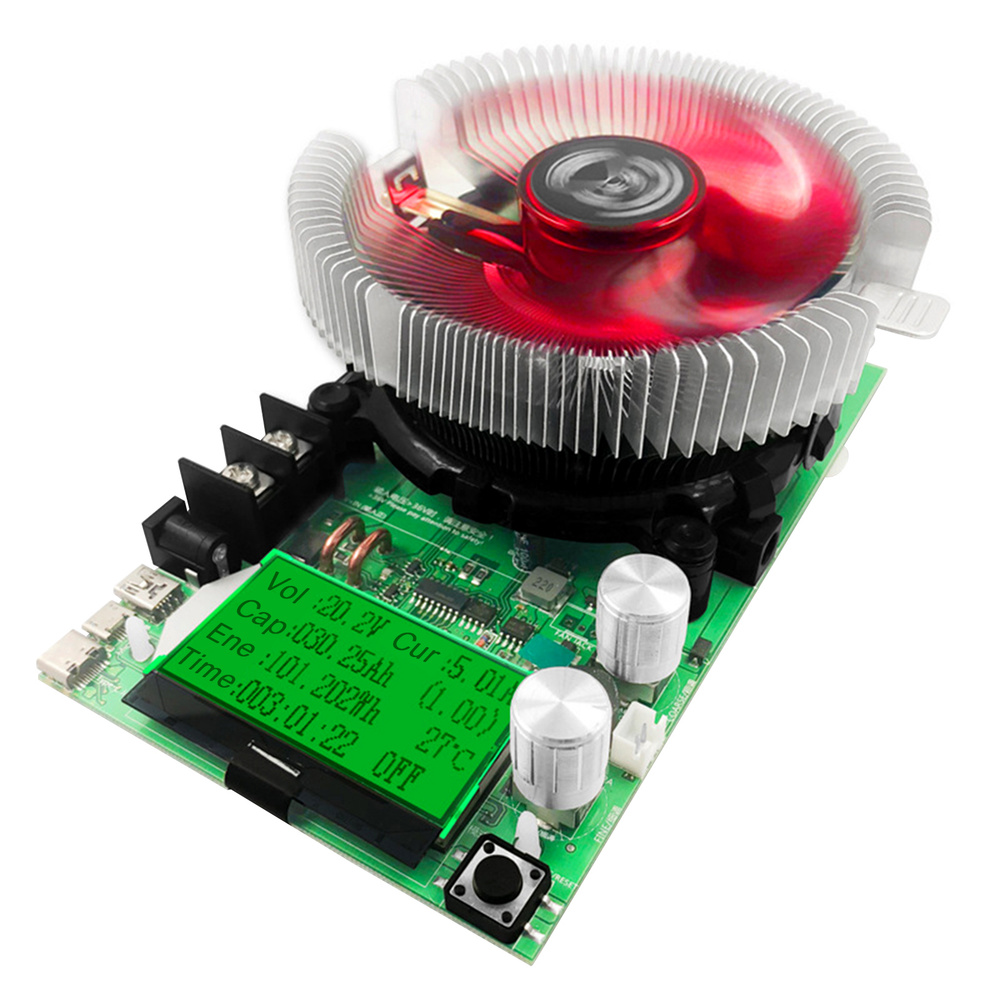 150 Вт 200 В 20A Электронный тестер нагрузки Цифровой ЖК-экран ...