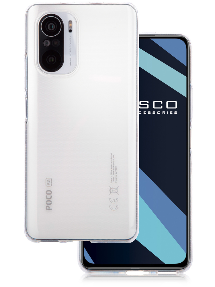 Качественный силиконовый чехол ROSCO для Xiaomi Poco F3 (Сяоми Поко Ф3 ...