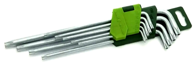 Набор ключей угловых TORX с отверстием удлинённых 9 шт Дело Техники ...