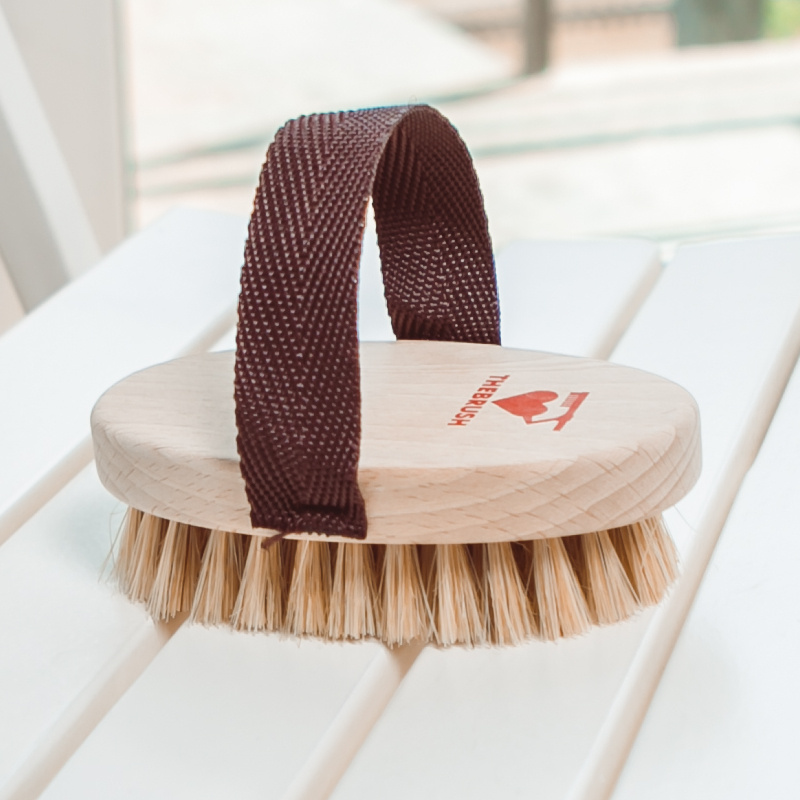 Thebrush, Щетка для сухого массажа с натуральной щетиной, средней ...