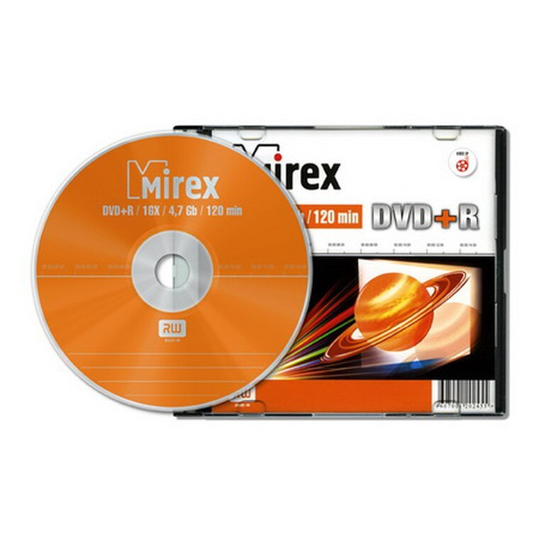 Mirex Диск для записи DVD+R, 4,7 ГБ, 1 шт #1