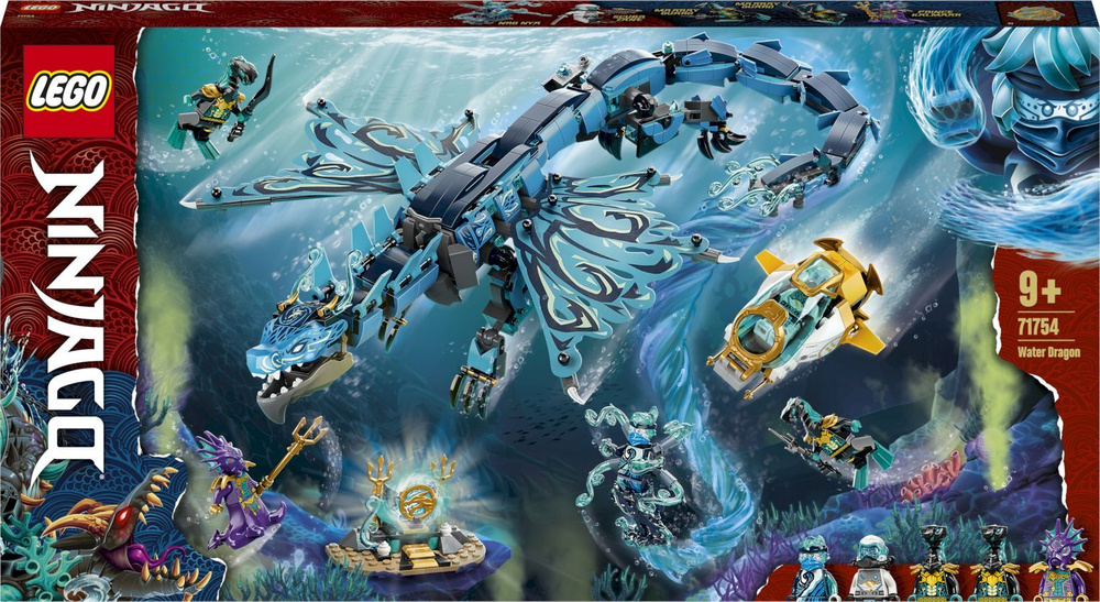 Конструктор LEGO Ninjago Водный дракон, 737 деталей, 9+, 71754 #1