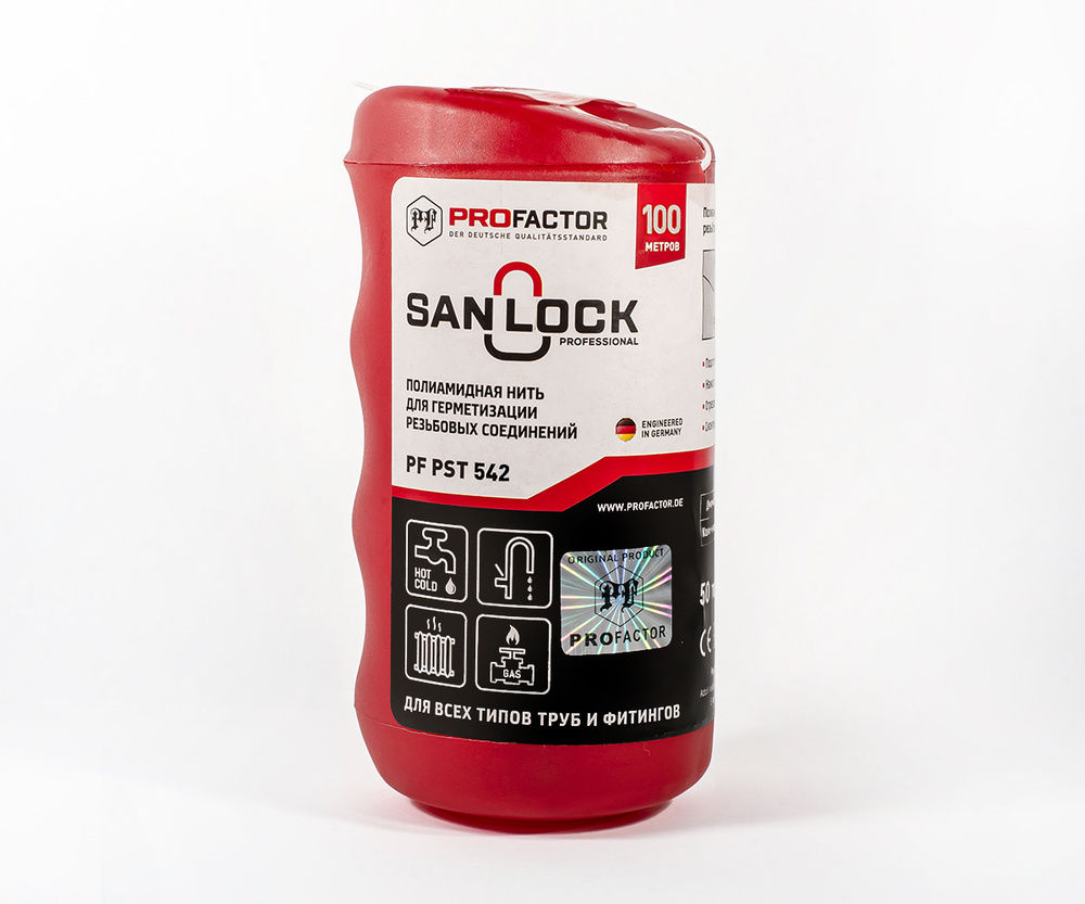 Нить для герметизации PF SAN-LOCK Professional с силиконом 100м PF PST 542  #1