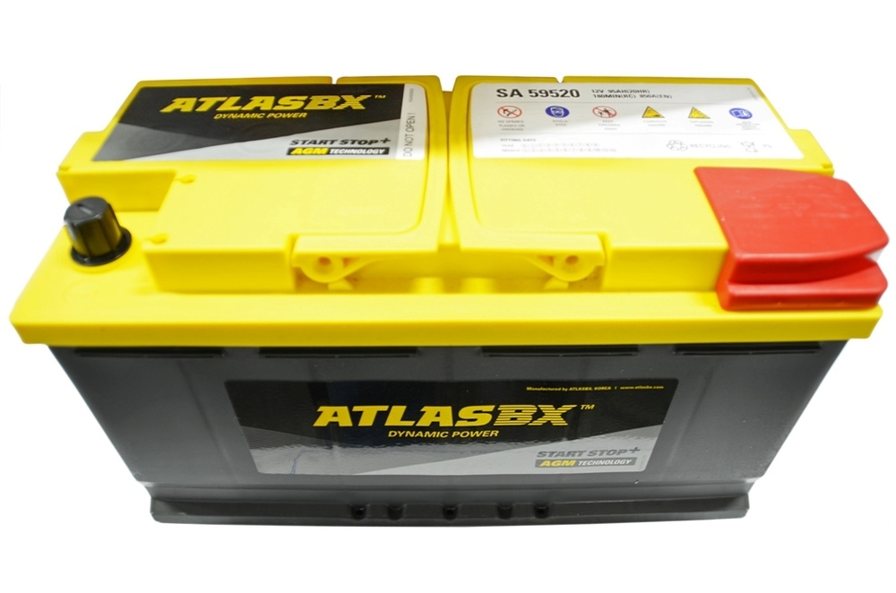 Аккумулятор автомобильный Atlas AGM SA 59520 95 А.ч Обратная полярность ...