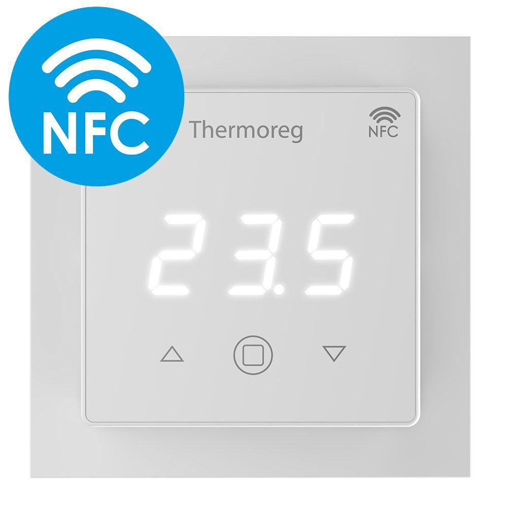 Терморегулятор сенсорный, программируемый Thermo Thermoreg TI-700 NFC White  #1