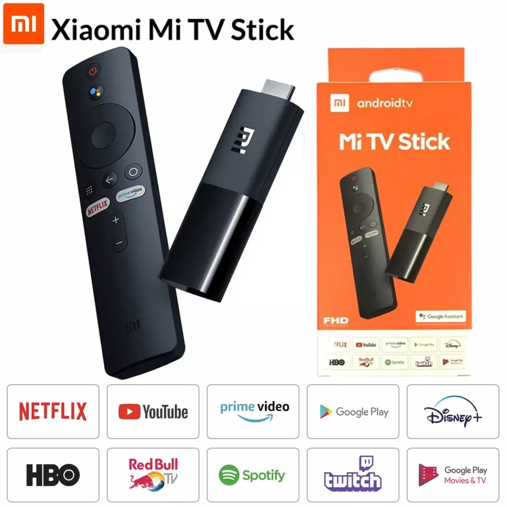 Медиаплеер Xiaomi Mi TV Stick RU MDZ-24-AA PFJ4145RU, черный, Android  купить по низкой цене с доставкой в интернет-магазине OZON (557355481)