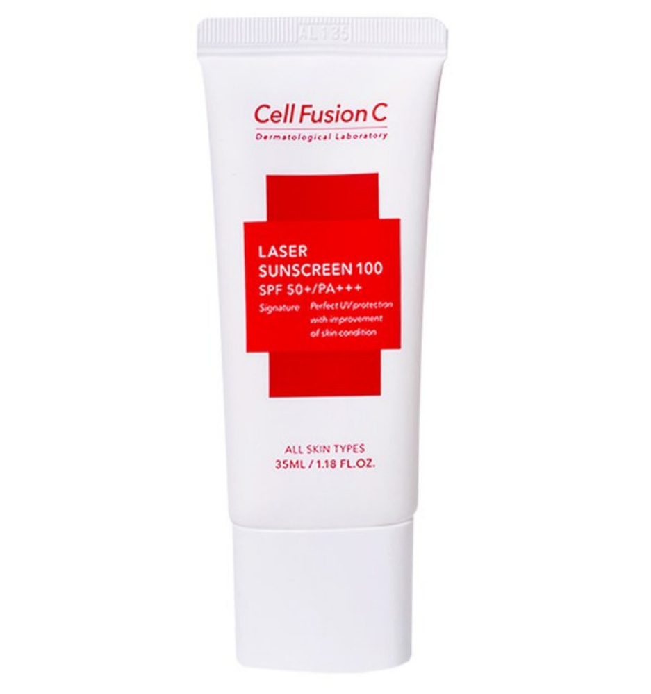 Cell Fusion C Корея солнцезащитный крем Laser Sunscreen 100 SPF50+ PA ...