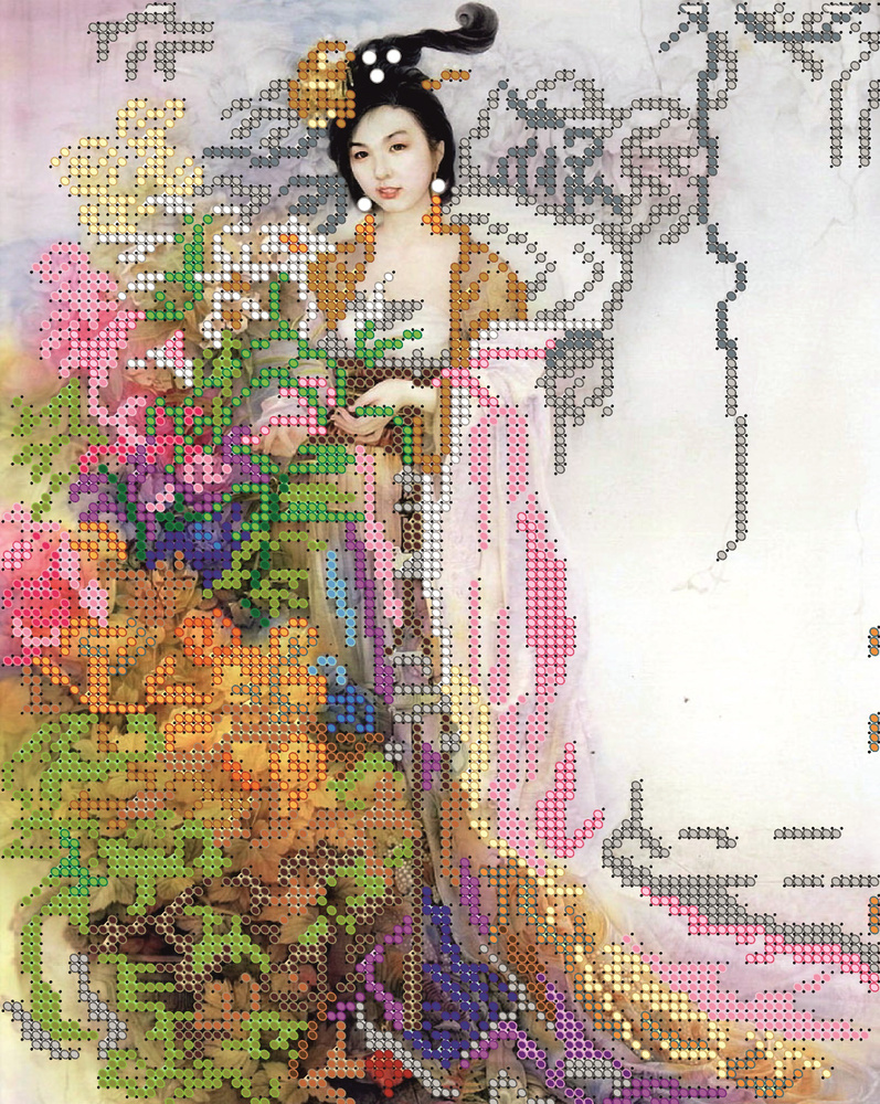 Набор для вышивания бисером Тайвань, Светлица картина Восток 19х24 см, рукоделие, подарок для творчества, #1