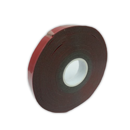 Скотч двухсторонний Rexant, красного цвета на серой основе , 20 мм , 5 метров  #1