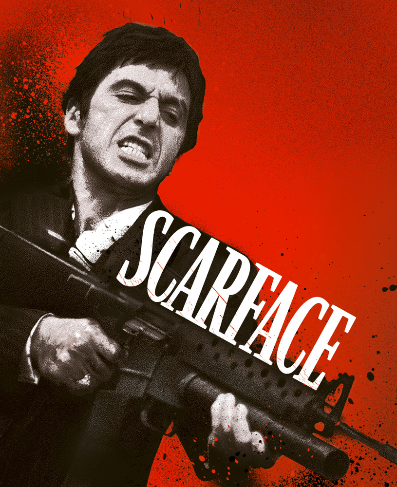 Постер к фильму "Лицо со шрамом / Scarface" в размере 40x60 см. #1