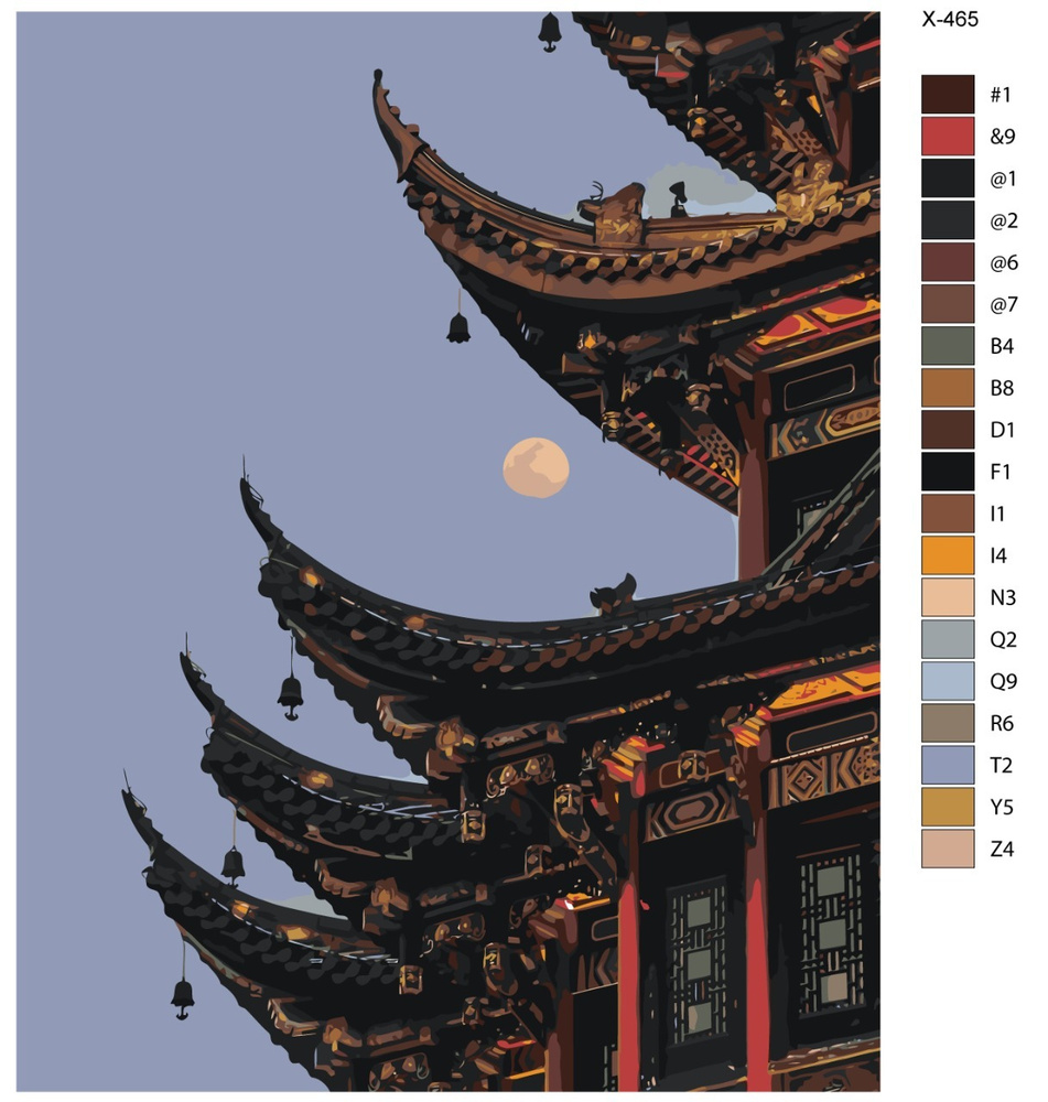 Картина по номерам X-465 