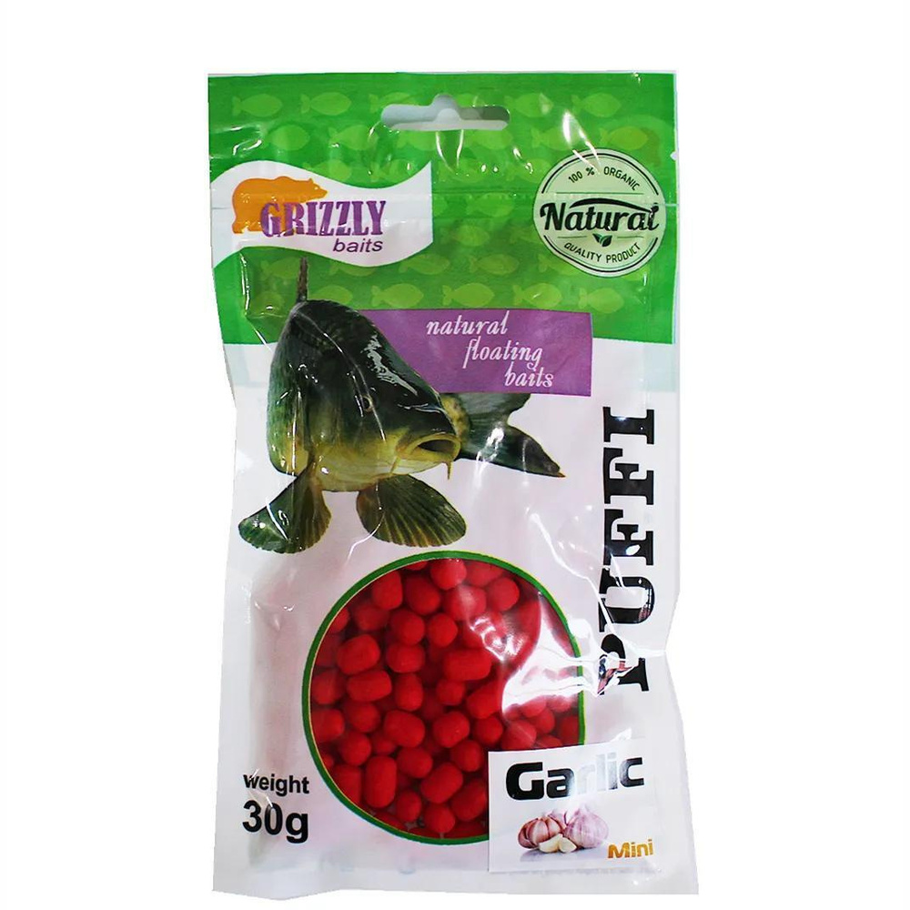 Рыболовная насадка пенотесто Grizzly baits Puffi Garlic, Чеснок / Плавающие Пуффи Гризли, чистый протеин #1