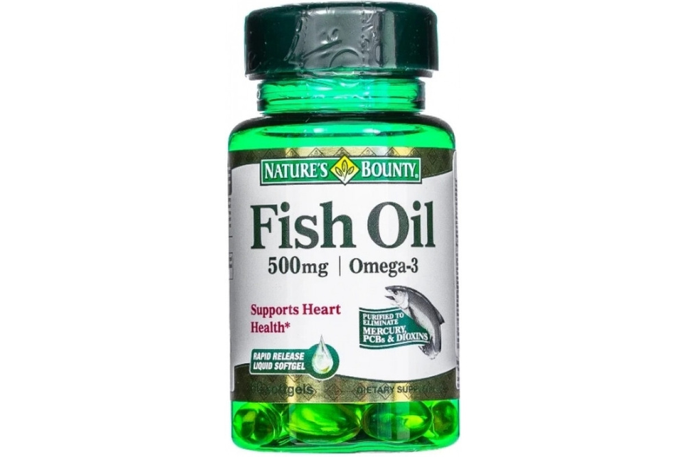 Natures Bounty "Капсулы "Рыбий жир 500 мг Омега -3" ("Fish Oil 500 mg ...