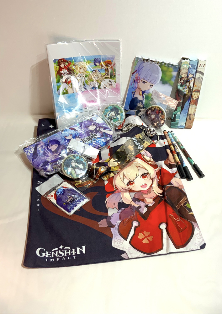 Подарочный набор ГЕНШИН ИМПАКТ 12 пред. аниме Genshin Impact мистери ...