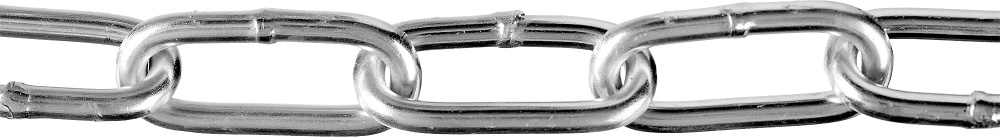 Цепь длиннозвенная Зубр 2 мм. (оцинков. сталь, DIN 763, 1 м.) #1