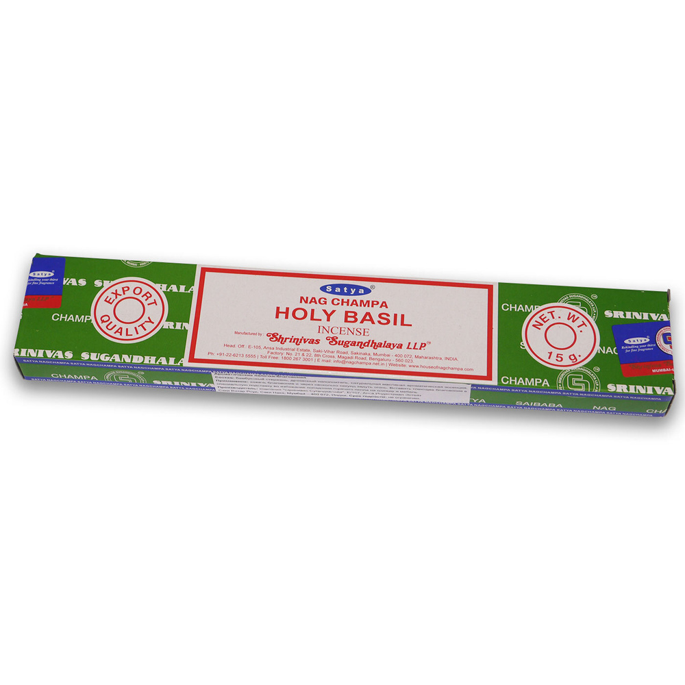 Благовония палочки Satya Nag Champa Holy Basil (Священный Базилик) 15г., 12 шт  #1