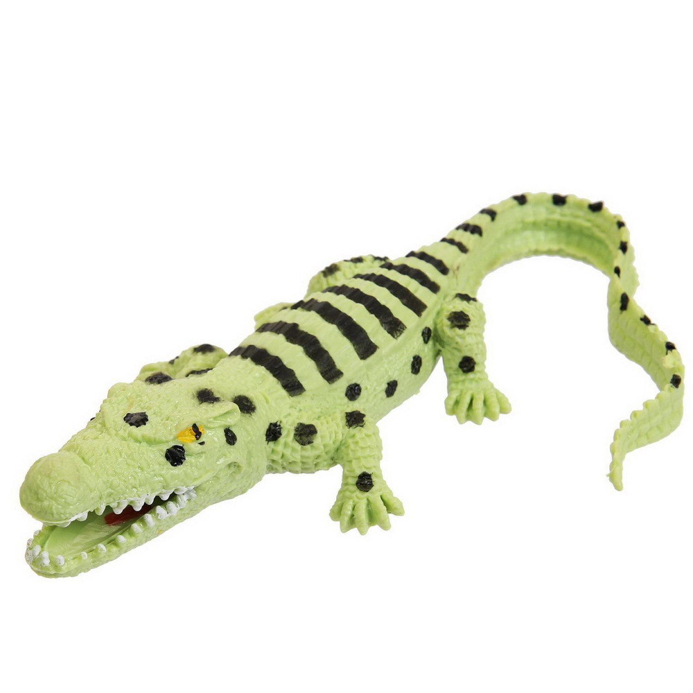 Фигурка-игрушка Abtoys Юный натуралист: Рептилии, Крокодил полосатый ...