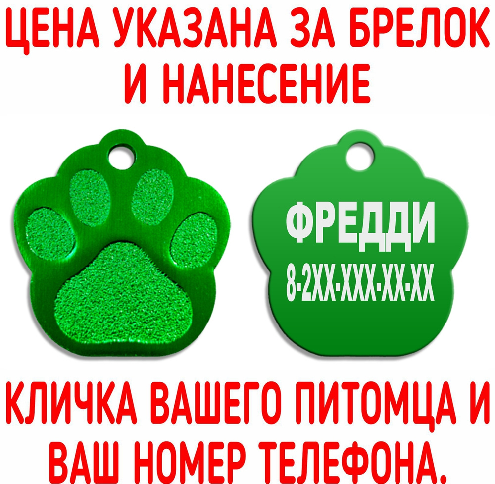 Адресник для собак и кошек . Лапка - купить с доставкой по выгодным ценам в  интернет-магазине OZON (642359240)