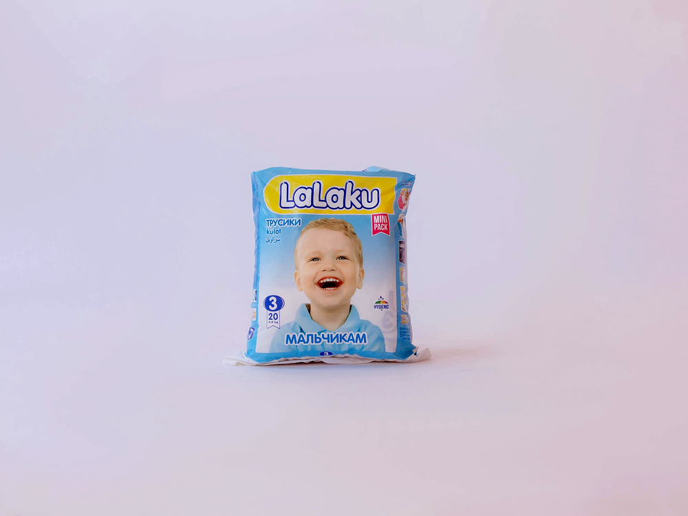 Подгузники-трусики детские LaLaKu для мальчиков 3-(12-20 кг)-20 шт MINI ...