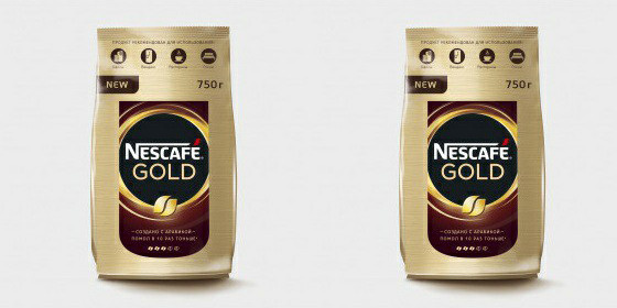 Кофе Nescafe Gold растворимый 750 г, комплект: 2 упаковки по 750 г  #1