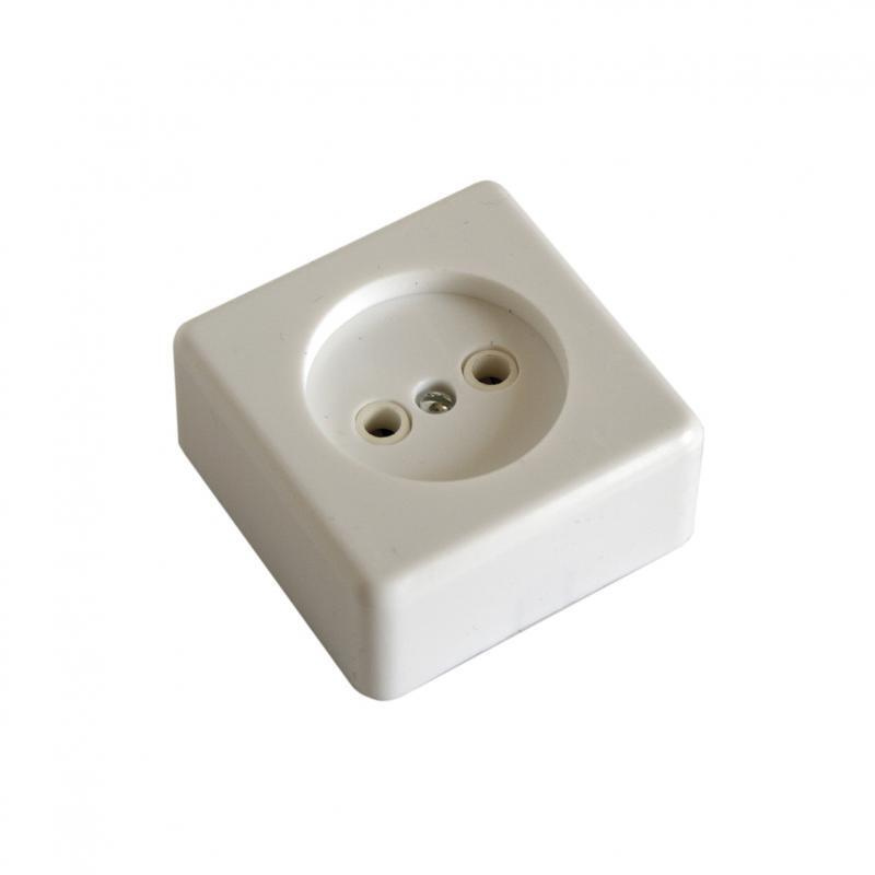 Розетка одноместная открытой установки РА 16-016, полистирол УХЛ4, 250В ...