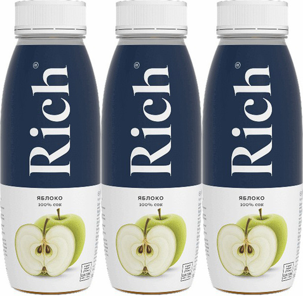 Сок Rich яблоко 300 мл в упаковке, комплект: 3 упаковки #1