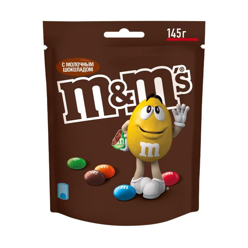 Драже "M&M's"с молочным шоколадом 145гр/4 уп #1